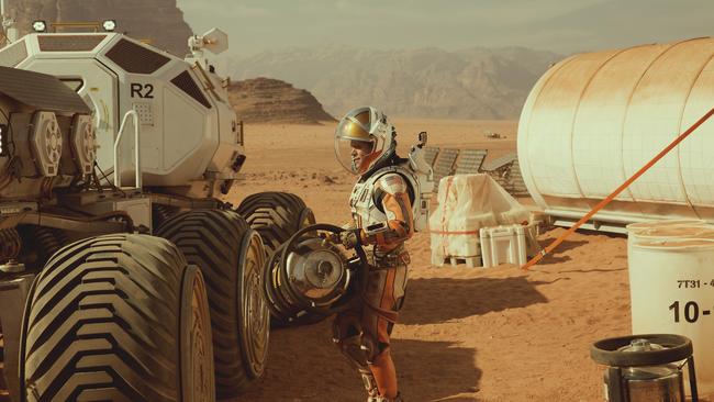 Matt Damon in a scene from The Martian. Picture: Fox films