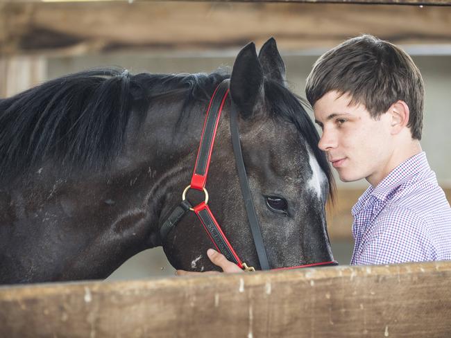 Samuel Payne, like all the Payne racing dynasty, is not afraid of the hard yards. Picture: Eugene Hyland