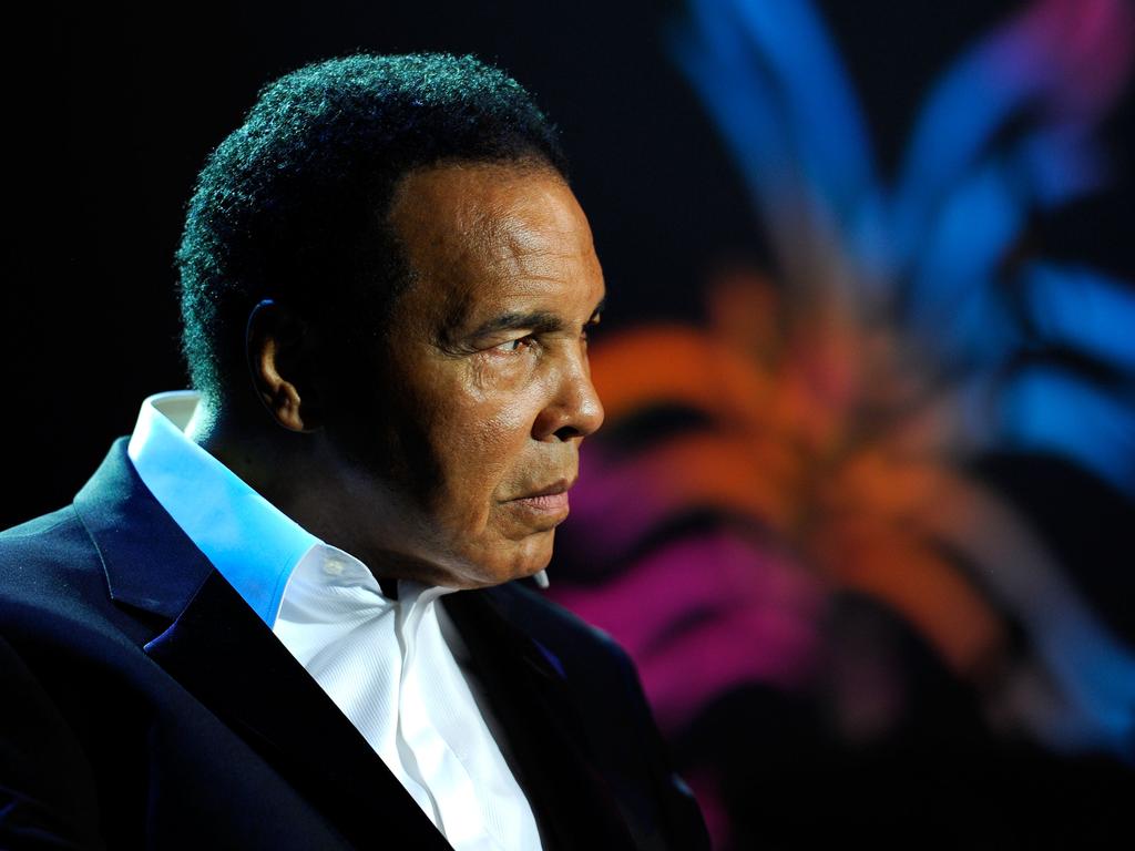 November 13, 2010: Muhammad Ali onstage during a fundraiser in New York for the Michael J. Fox Foundation.