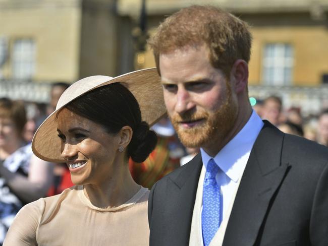 Meghan and Harry made their first public appearance since their wedding las weekend. Picture: Dominic Lipinski via AP