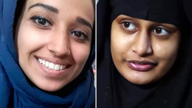 Hoda Muthana and Shamima Begum.