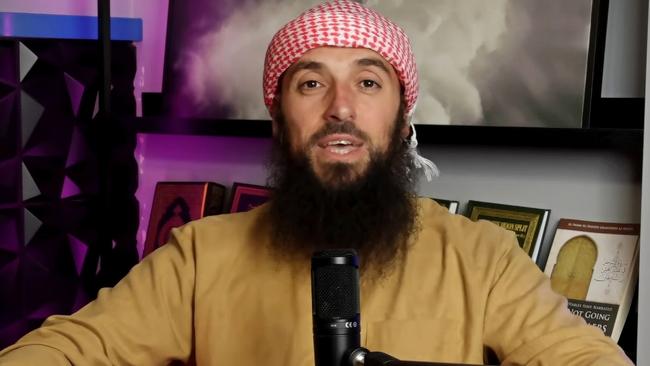 Sydney-based Islamic cleric Wissam Haddad, also known as Abu Ousayd. Picture: YouTube