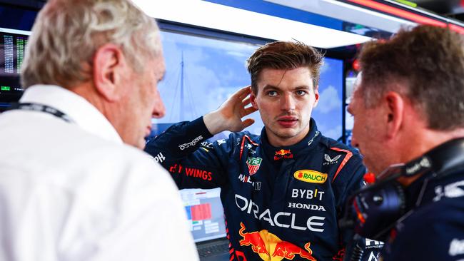 Max Verstappen was frustrated with the way the qualifying session finished. Picture: Getty