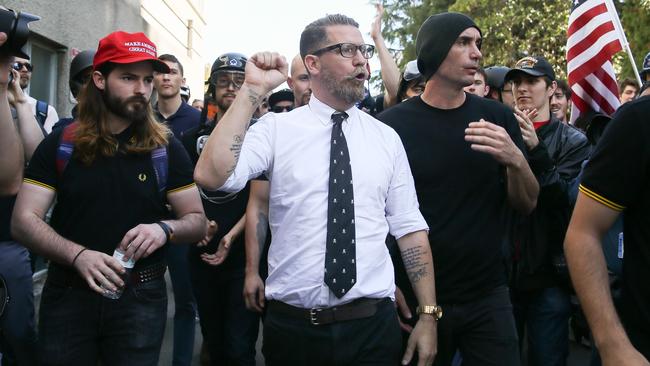 People like Gavin McInnes have the right to say whatever they want, but that doesn’t mean we should welcome them. Picture: Elijah Nouvelage/Getty