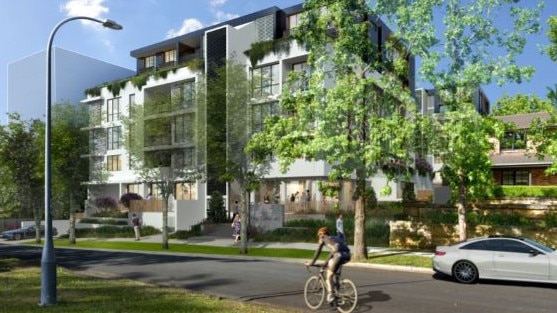 The site is being transformed with medium-density developments and high rise. Picture: LFA for CBD Core