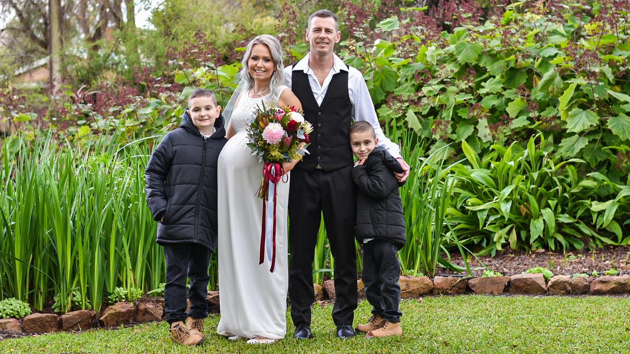 Wedding of Kayla Lipsys and Benjamin Brewer. Picture: Sarah Anne's Photography