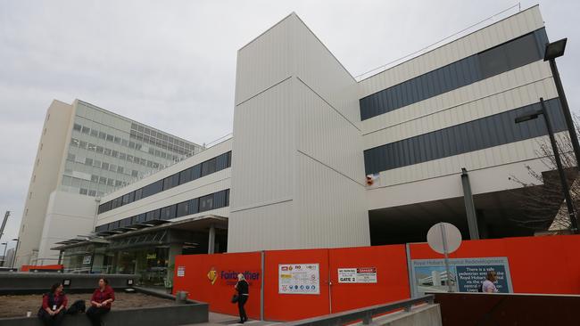 The Royal Hobart Hospital redevelopment is six months behind schedule. Picture: MAT FARRELL