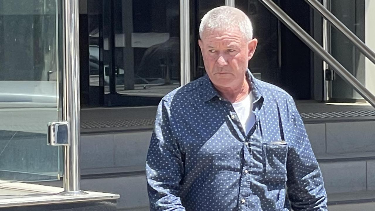 Franz William Suhrbier leaves Toowoomba Courthouse after being sentenced for the hit and run of an elderly woman at Westridge Shopping Centre.