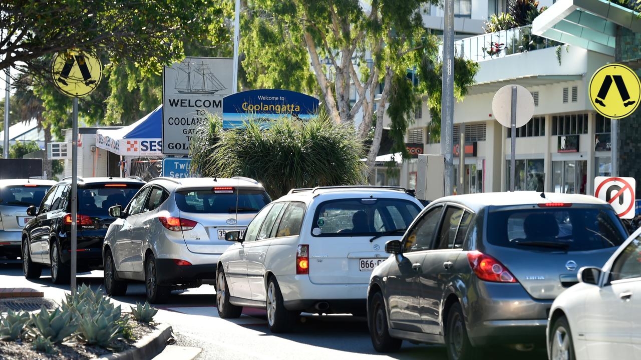 A general view at the Coolangatta border check point on November 15, 2021 in Burleigh Heads. Picture: Matt Roberts/Getty Images