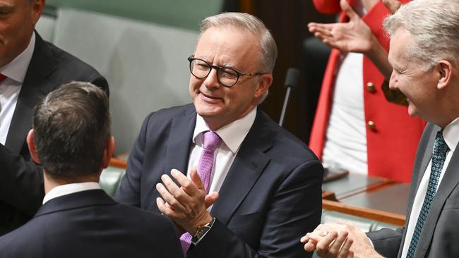 Prime Minister Anthony Albanese has defended the broadbased $300 power bill rebate in Tuesday’s federal budget. Picture: NCA NewsWire / Martin Ollman