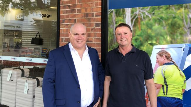 AANT chief executive Simon Matthias with president Trevor Cox. Picture: Camden Smith