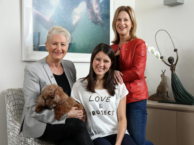 Prof Phelps will be celebrating the campaign at Prince Alfred Park with her partner Jacki Stricker-Phelps and daughter Gabi. Picture: John Fotiadis