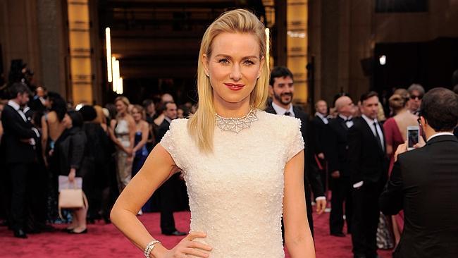 Naomi Watts arrives at the Oscars.