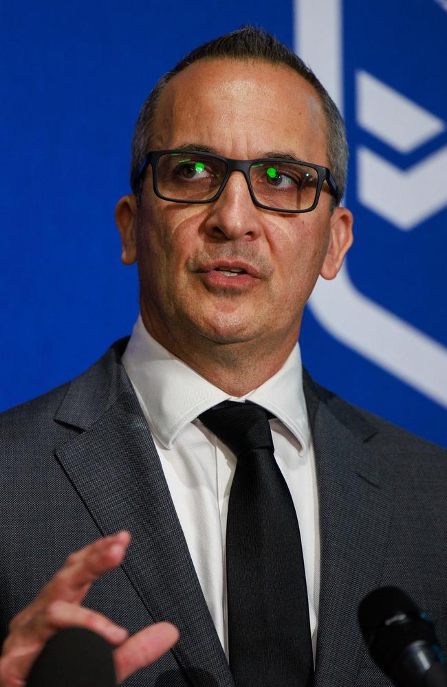 NRL CEO Andrew Abdo has been charged with studying proposals after expansion for a 20-team premiership was greenlit by the ARL Commission. Picture: Justin Lloyd.