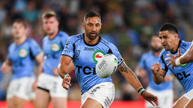 NRL 2021 Round 7 Gold Coast Titans v South Sydney Rabbitohs, Cbus Super Stadium - Benji Marshall Picture Jason O'Brien NRL Photos