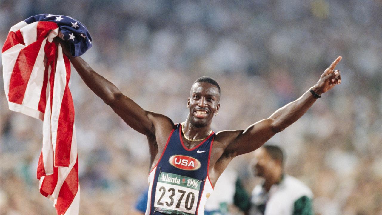 American runner Michael Johnson is one of the all-time greats.  (Photo by David Madison/Getty Images)