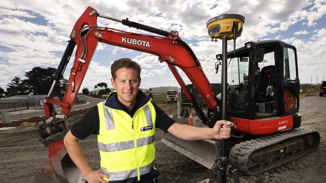 Builder Trent Young lives and has his business based at Sorell. Picture: CHRIS KIDD