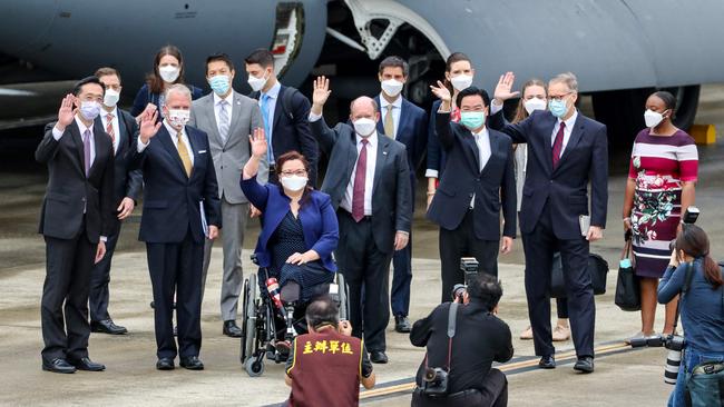 While Washington said it chose to transport the trio in a C-17 Globemaster plane to accommodate Tammy Duckworth, a senator who uses a wheelchair after losing both her legs while serving in the Iraq war. Picture: AFP