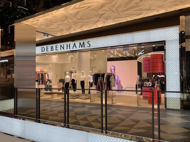 Debenhams Melbourne store in Melbourne’s St Collins Lane.