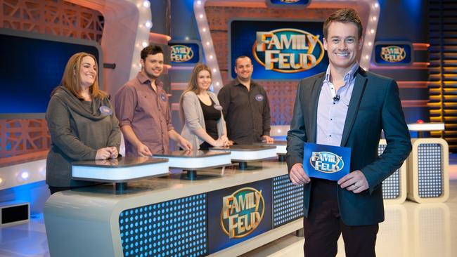 Big comeback ... the Family Feud hosting gig put television star Grant Denyer back on top. Picture: Supplied