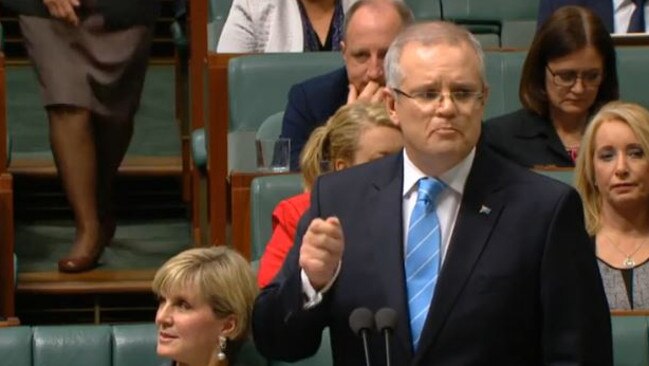 Scott Morrison at today’s question time.