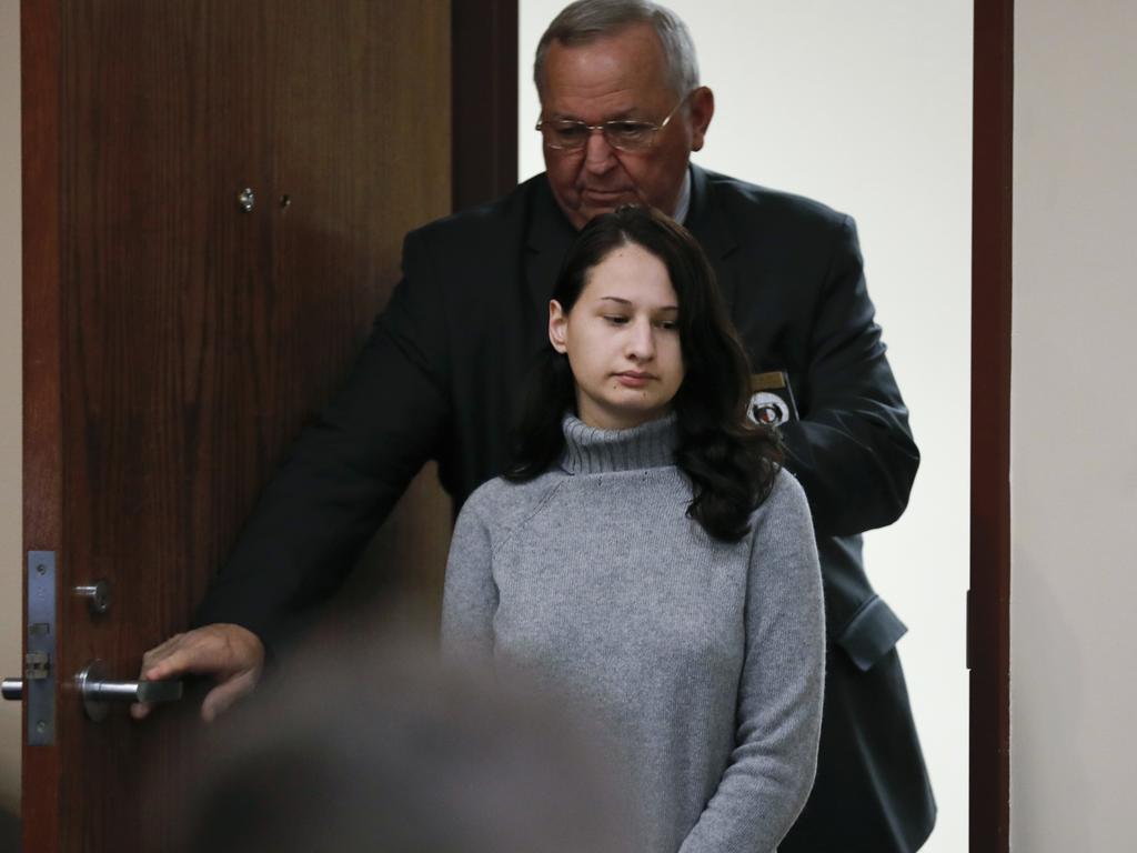 Gypsy Blanchard takes the stand during the trial of ex-boyfriend Nicholas Godejohn. Picture: AP