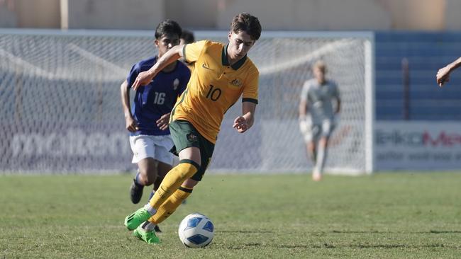 Sydney FC’s Tiago Quintal, pictured here in Australian colours in 2022. Picture: Football Australia