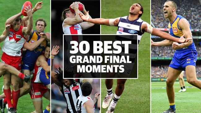 AFL top 30 Grand Final moments promo.