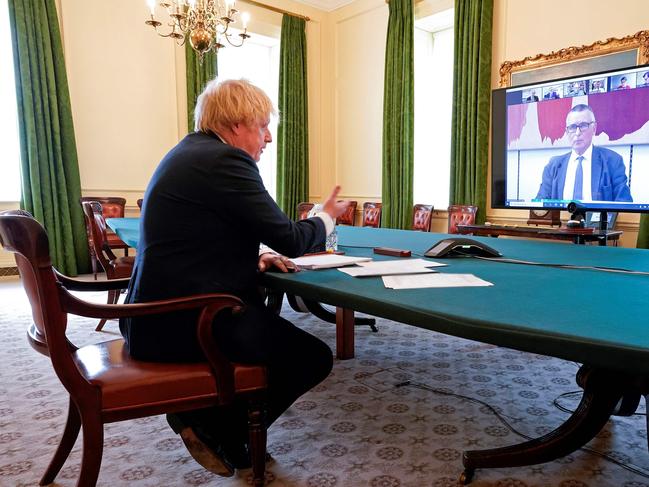 Boris Johnson copped a virtual grilling from MPs over the Dominic Cummings fiasco. Picture: AFP