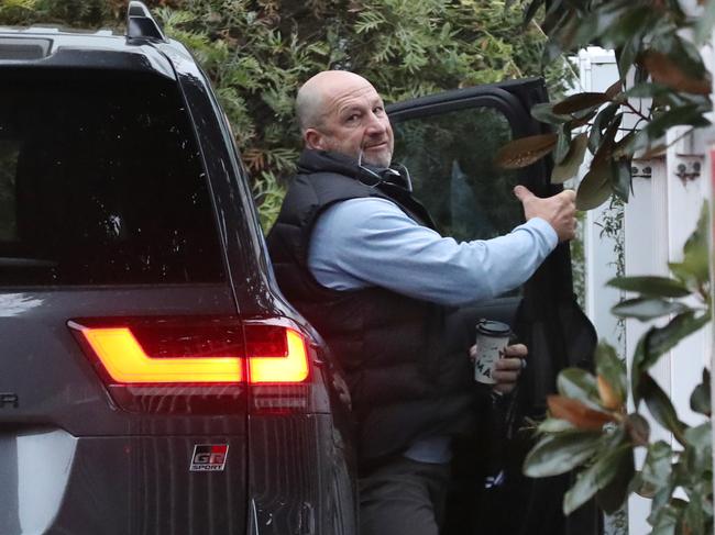 Craig Kelly arrives at the club. Picture: David Crosling