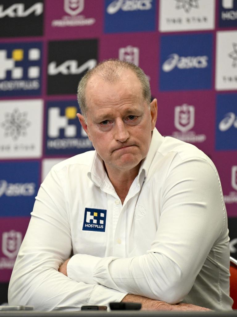 Brisbane Broncos coach Michael Maguire Picture: NRL Imagery