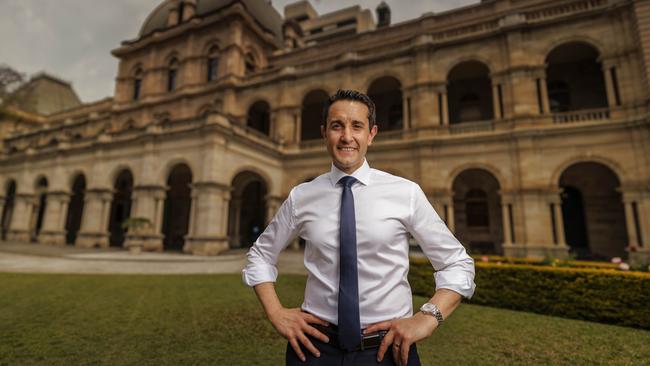 Queensland LNP leader David Crisafulli at Parliament House in Brisbane. Picture: Glenn Hunt