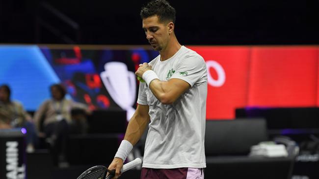 Kokkinakis is preparing for the Laver Cup. Photo by Luciano Lima/Getty Images for Laver Cup