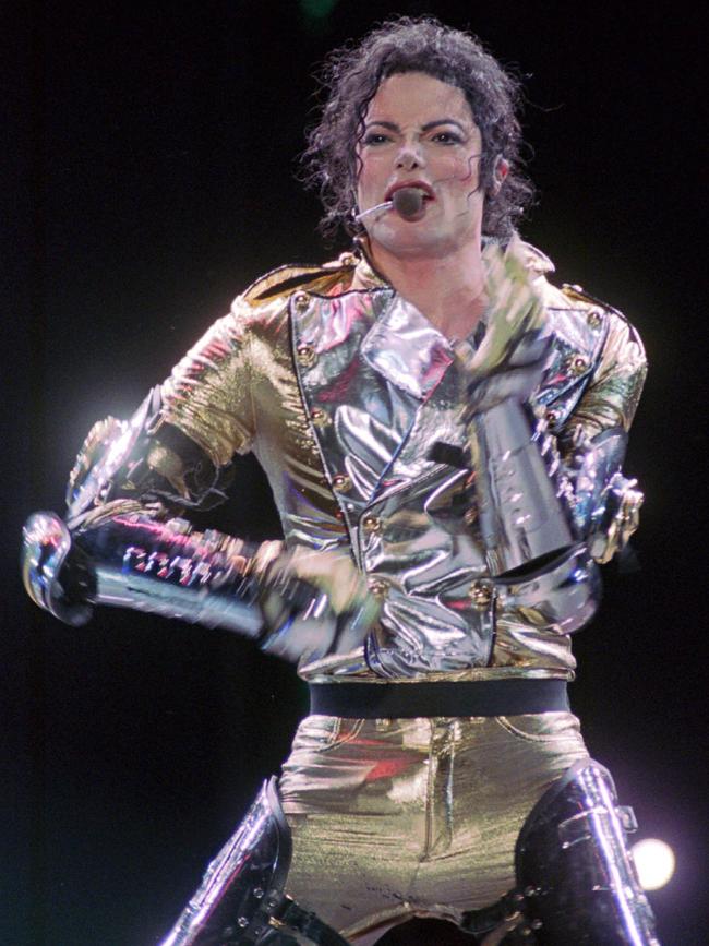 Michael Jackson in Manila for his HIStory World Tour. (AP Photo/Pat Roque, File)