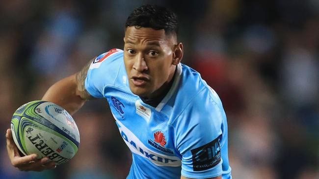 Israel Folau runs the ball for the Waratahs. Photo: Getty Images