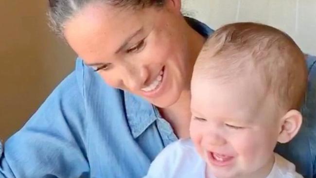 Meghan Markle reads to son Archie. Picture: Twitter