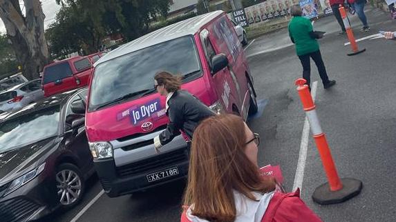 Independent candidate for Boothby Jo Dyer is accused of parking in a disabled parking bay. Picture: supplied