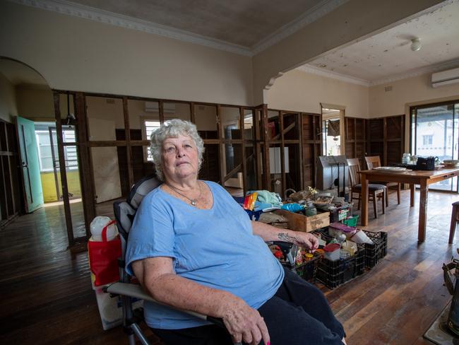 Margaret Beddoes home of 49 years was destroyed during the floods. Picture: Danielle Smith