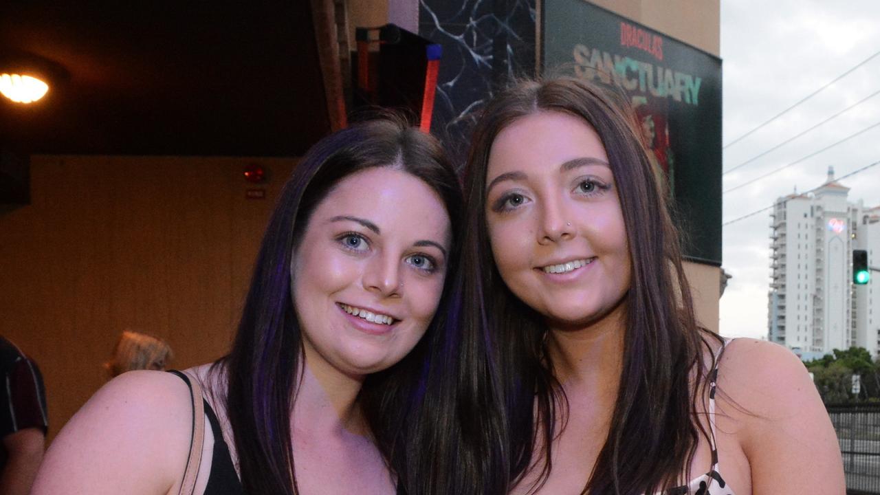 Shelby Roberts and Halle Roberts at opening night of ‘Sanctuary’ at Dracula’s Cabaret, Broadbeach. PIC: (c) Regina King