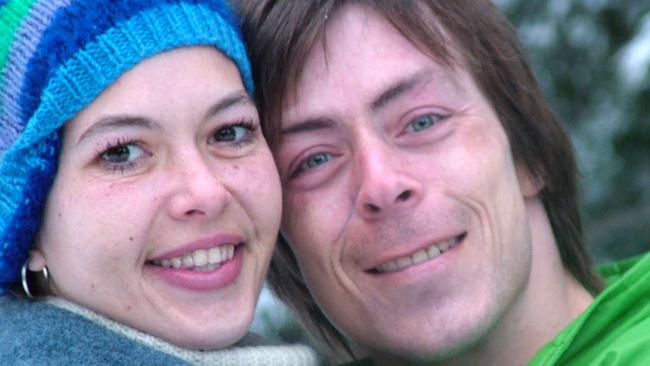 Slain St Kilda sex worker Tracy Connelly and her long-term partner Tony Melissovas in happy times.