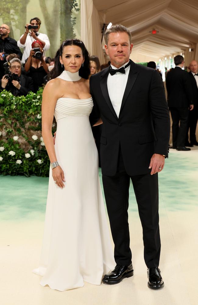 Luciana Damon and Matt Damon attend The 2024 Met Gala. Picture: Getty Images