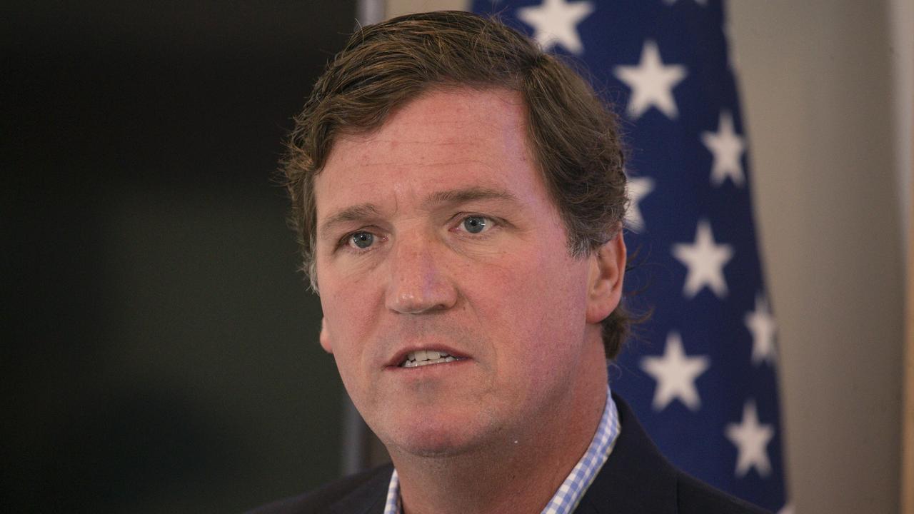 American journalist and Journalist Tucker Carlson. Picture: NewsWire / Glenn Campbell