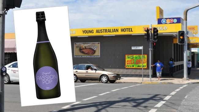 A Gladstone mother was convicted after pleading guilty to stealing a bottle of Passion Pop from Young Australian Hotel. Picture: Jen Tybell