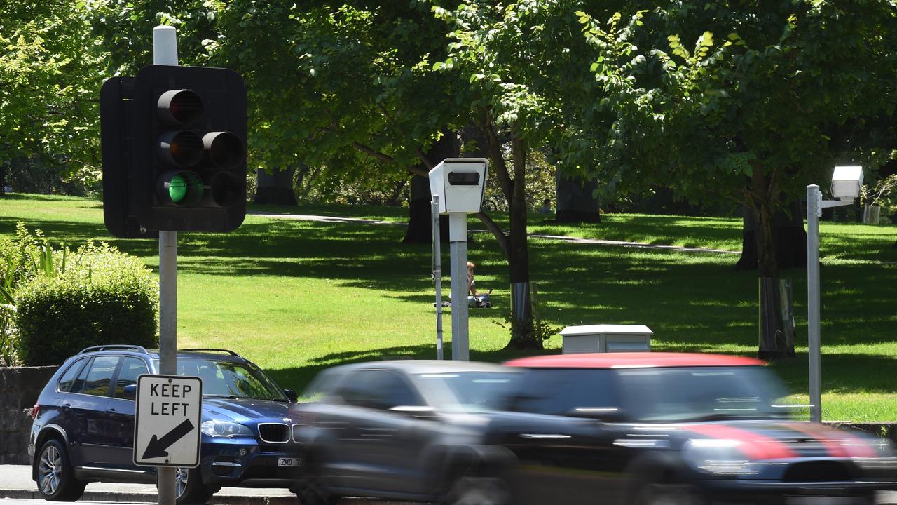 Speeding and running red lights are on the up in Victoria post-pandemic. Picture: Tony Gough