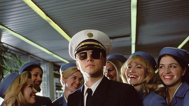 Actor Leonardo DiCaprio in scene from film 'Catch Me if you Can'. /Films/Titles/Catch/Me/If/You/Can