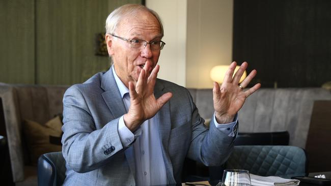 Former Labor premier Peter Beattie interviewed by The Courier-Mail recently. Picture: David Clark