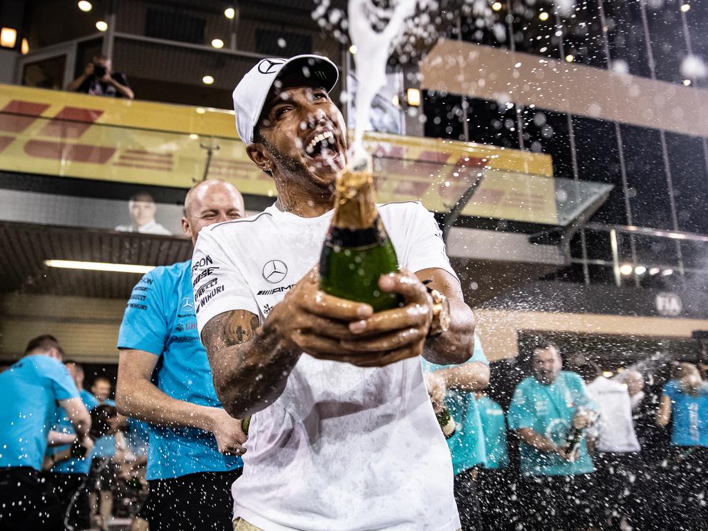 It’s party time for Lewis Hamilton.