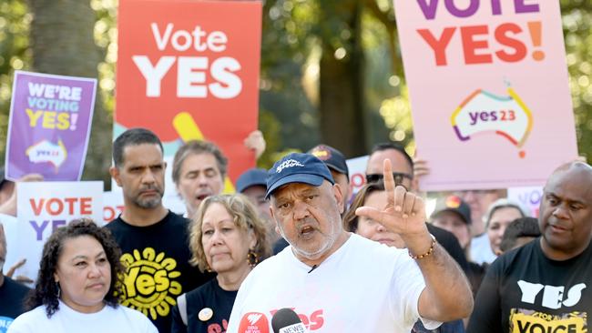 Yes supporters like Noel Pearson have urged voters to focus on the specific Voice referendum question. Picture: NCA NewsWire / Jeremy Piper