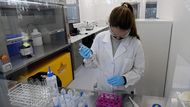 Australia has already secured a deal to produce the University of Oxford/AstraZeneca vaccine, with trials currently taking place in South America. Picture: Juan Mabromata/AFP