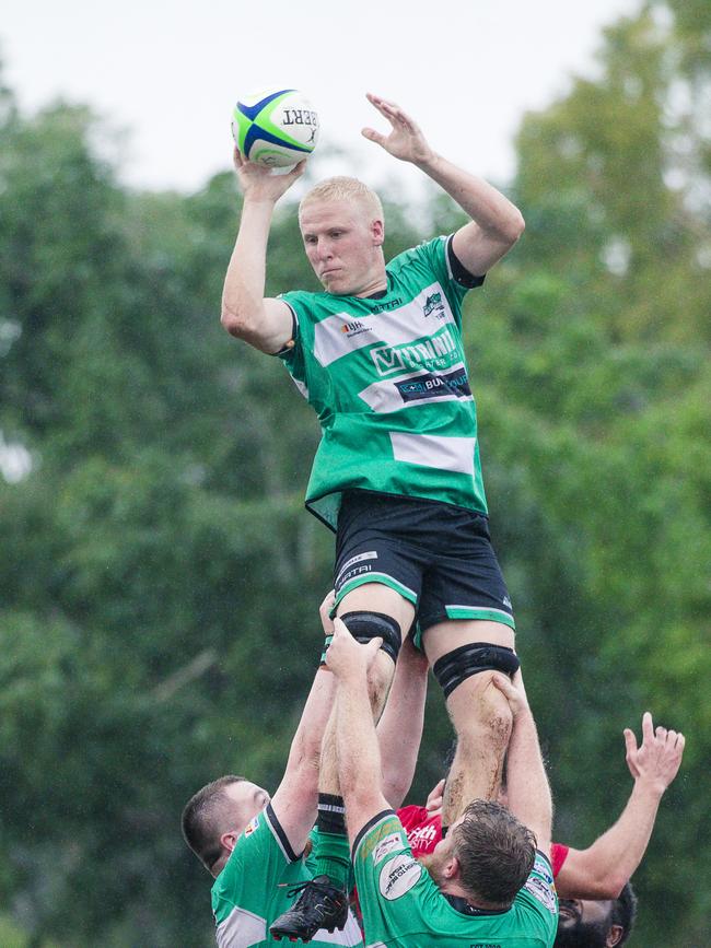 Griffith Uni Colleges Knights and Palm Beach Currumbin Alleygators at Heeb Street, Ashmore. Picture; Glenn Campbell
